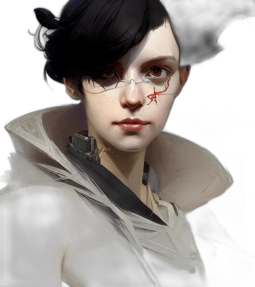 face, mask, staff, jacket transparent PNG cut-out