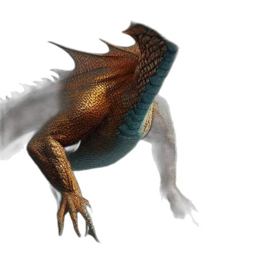 dragon, creature, animal, staff transparent PNG cut-out