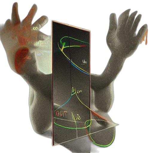 concept art, 3d render, fundamental, equations transparent PNG cut-out