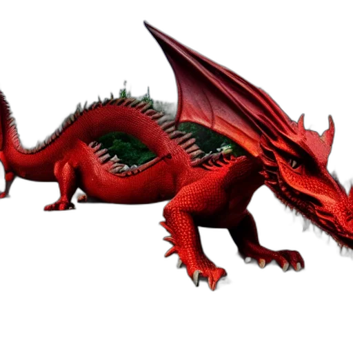 dragon, animal, creature, 3d render transparent PNG cut-out
