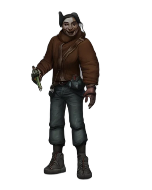 staff, jacket, weapon, creature transparent PNG cut-out