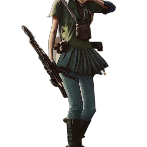 staff, weapon, jacket, concept art transparent PNG cut-out