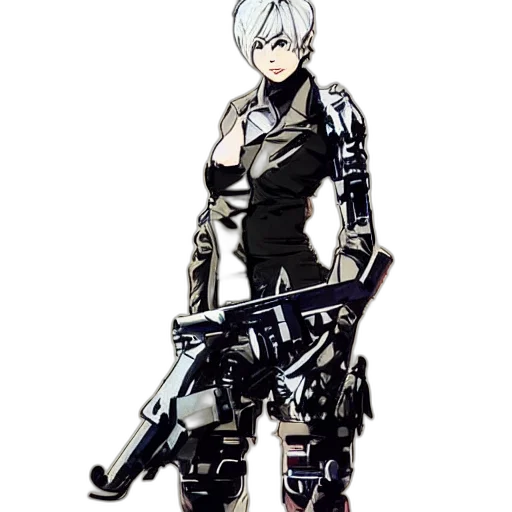 weapon, robot, concept art, cyberpunk transparent PNG cut-out