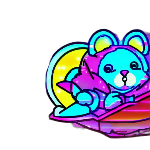 vaporwave, concept art, cartoon, pixel art transparent PNG cut-out