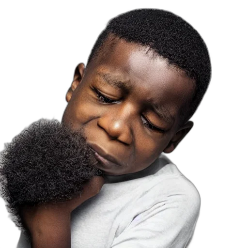 hair, face, staff, photorealistic transparent PNG cut-out