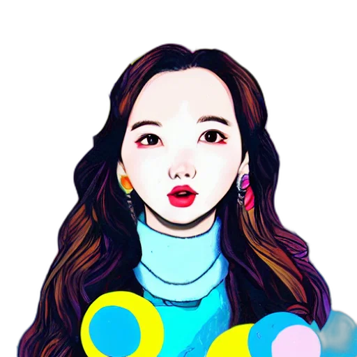 face, cartoon, pixel art, oil painting transparent PNG cut-out