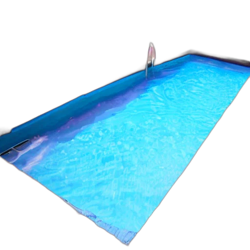 3d render, underwater, blue, swimming transparent PNG cut-out