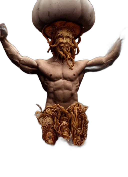 crown, staff, creature, concept art transparent PNG cut-out