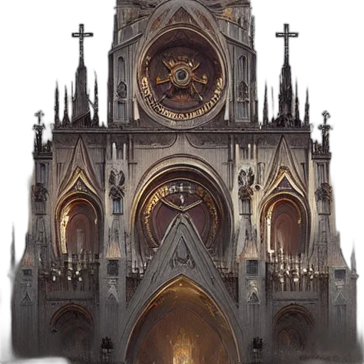 building, crown, sword, concept art transparent PNG cut-out