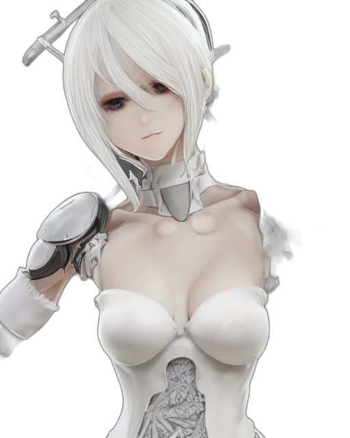 robot, weapon, dress, 3d render transparent PNG cut-out
