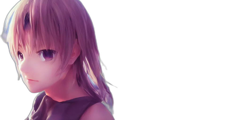 face, photorealistic, anime, 3d render transparent PNG cut-out