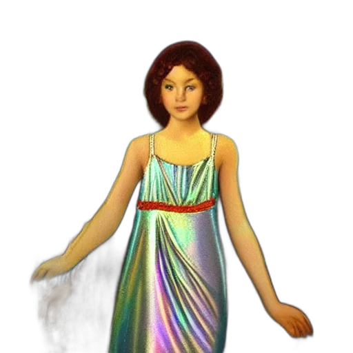 dress, jewelry, staff, 3d render transparent PNG cut-out