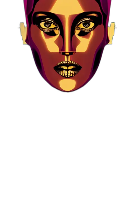 mask, face, crown, pixel art transparent PNG cut-out