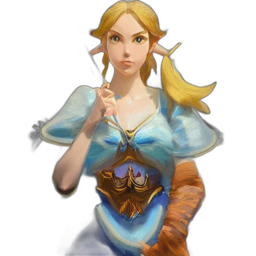 dress, staff, jewelry, face transparent PNG cut-out