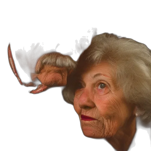 face, mask, hair, creature transparent PNG cut-out