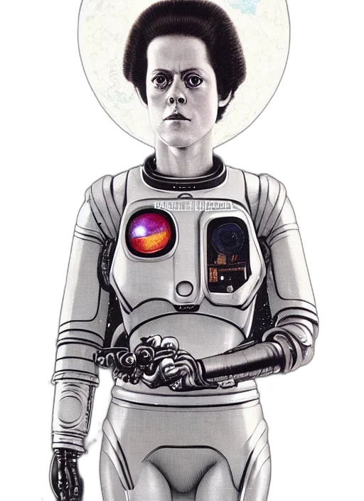 robot, staff, dress, concept art transparent PNG cut-out