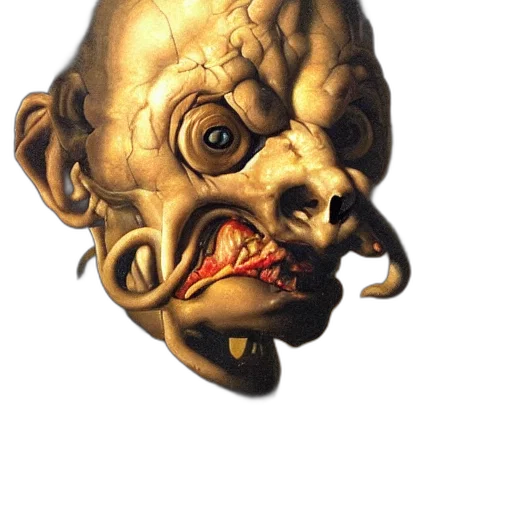mask, face, staff, creature transparent PNG cut-out