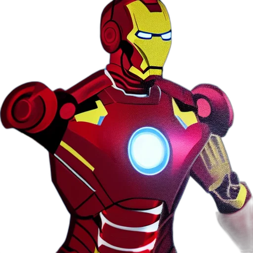 robot, 3d render, comic book art, concept art transparent PNG cut-out