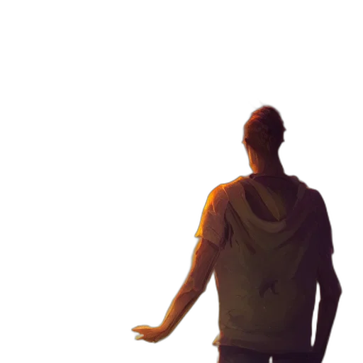 jacket, staff, robot, face transparent PNG cut-out