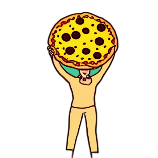 food, umbrella, hat, pixel art transparent PNG cut-out