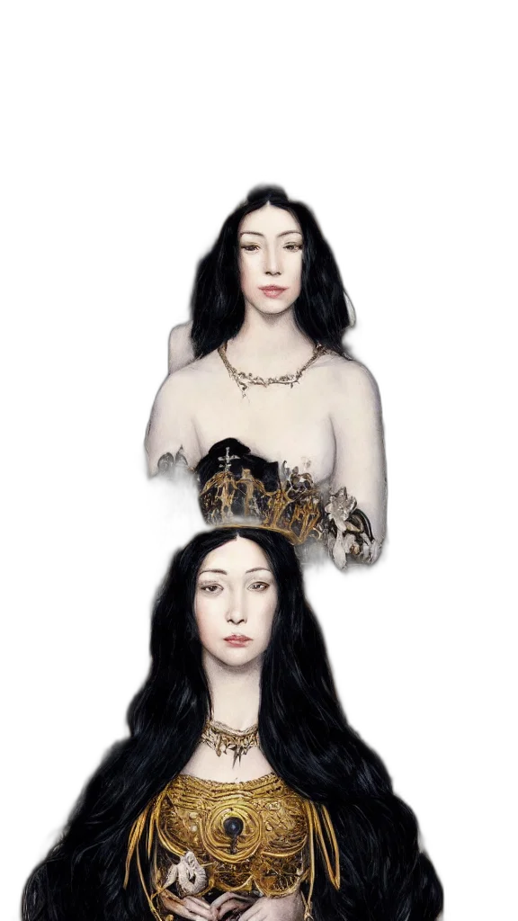 crown, jewelry, dress, fantasy art transparent PNG cut-out