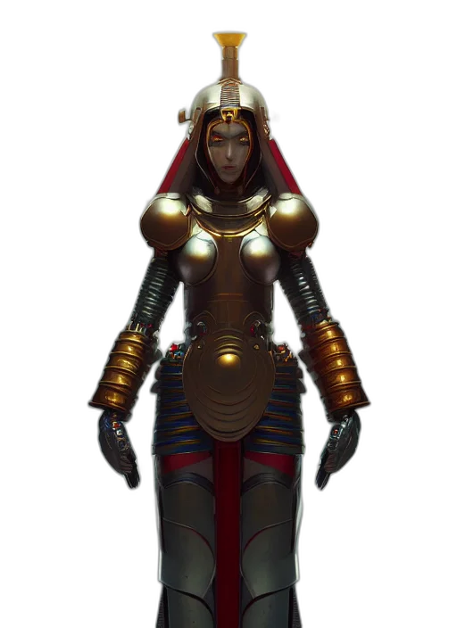robot, staff, concept art, fantasy art transparent PNG cut-out