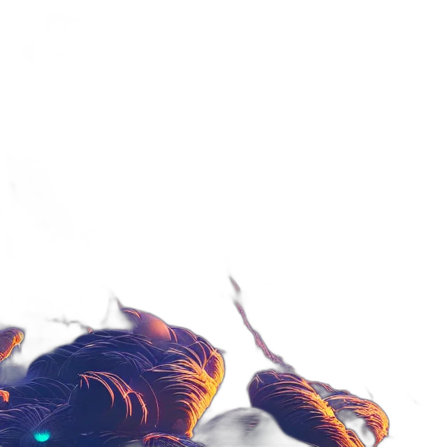 dragon, robot, creature, flower transparent PNG cut-out