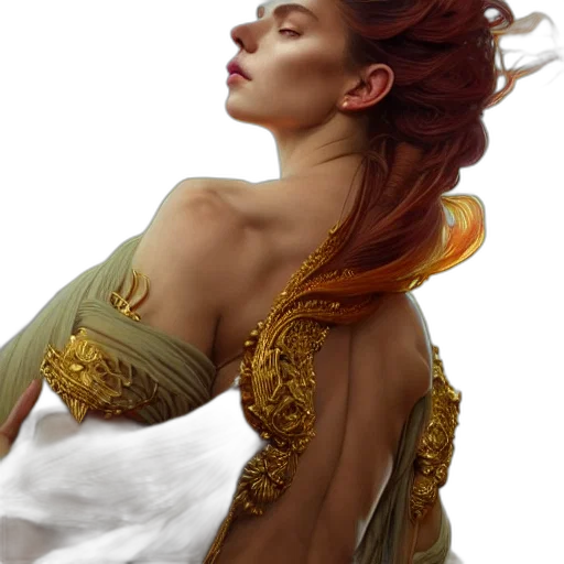 dress, jewelry, crown, face transparent PNG cut-out