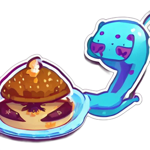 food, pixel art, concept art, vaporwave transparent PNG cut-out