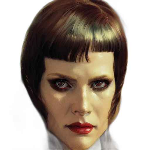 face, robot, hair, staff transparent PNG cut-out