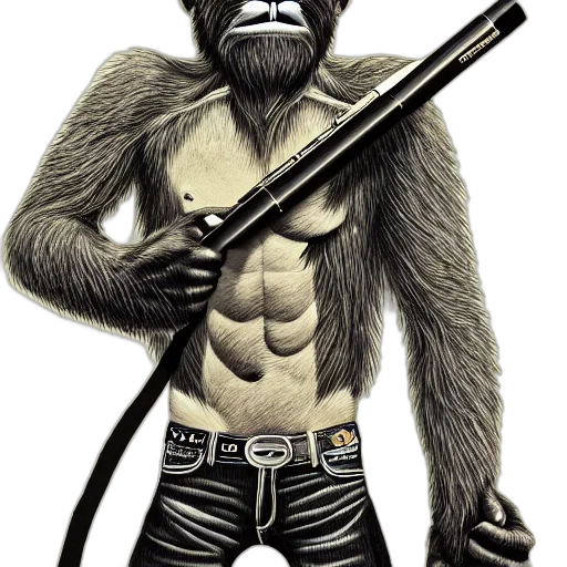animal, comic book art, photorealistic, concept art transparent PNG cut-out