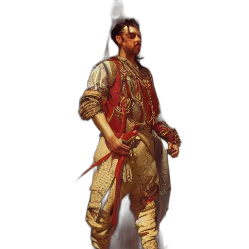 staff, sword, jacket, concept art transparent PNG cut-out