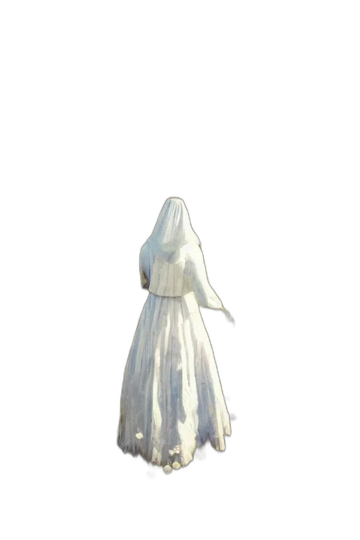 dress, mask, bottle, staff transparent PNG cut-out