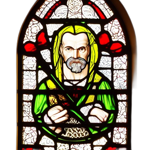 medieval, stained, glass, window transparent PNG cut-out