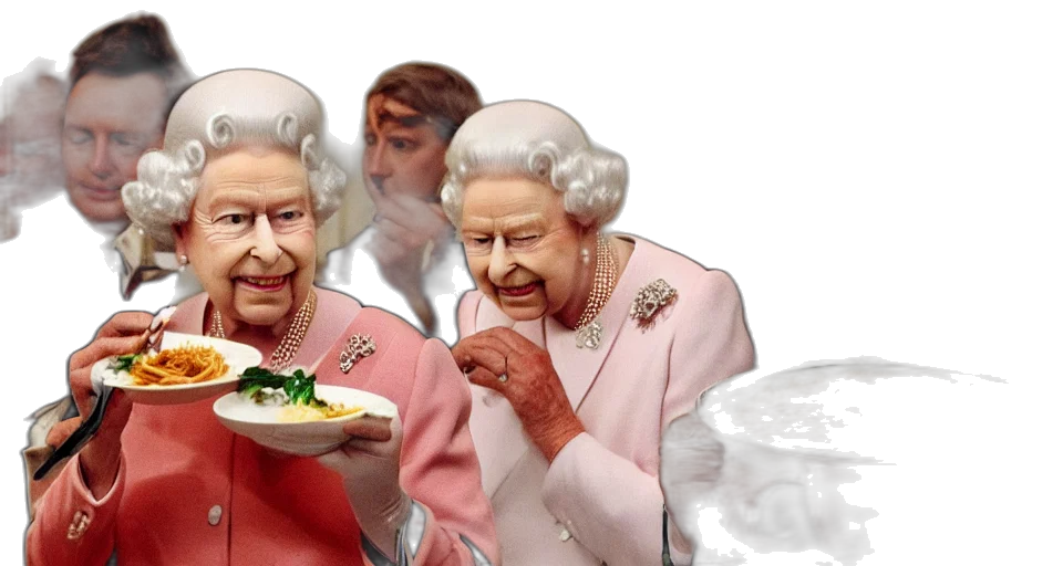 crown, 3d render, queen, eating transparent PNG cut-out