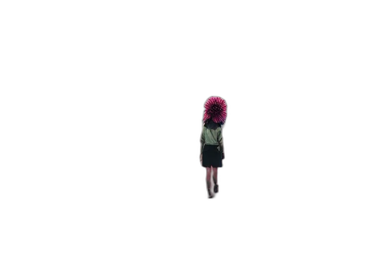 dress, hat, hair, jacket transparent PNG cut-out
