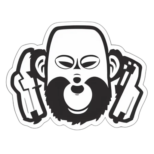 mask, face, concept art, cartoon transparent PNG cut-out