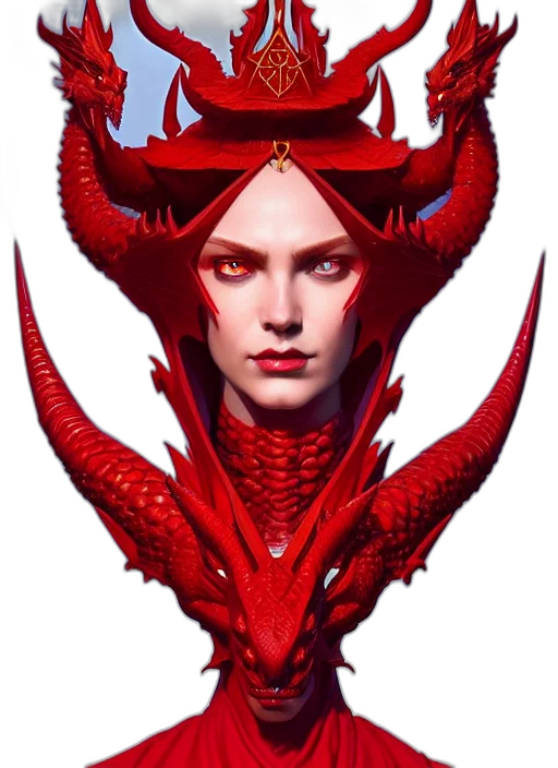 dragon, crown, face, mask transparent PNG cut-out