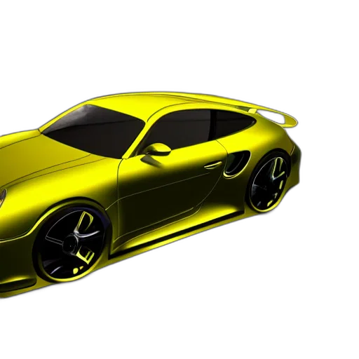 car, 3d render, concept art, photorealistic transparent PNG cut-out