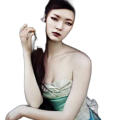 dress, jewelry, face, mask transparent PNG cut-out