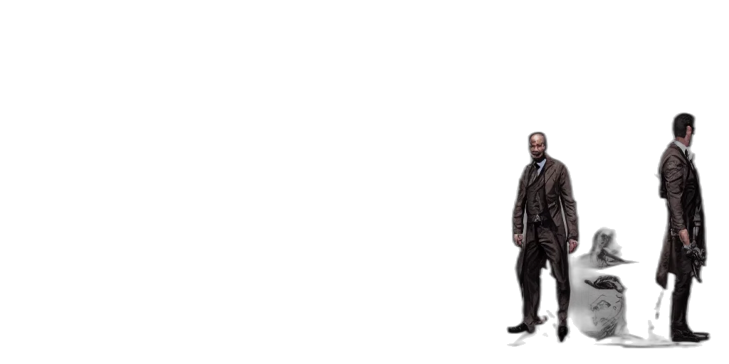 staff, jacket, robot, sword transparent PNG cut-out