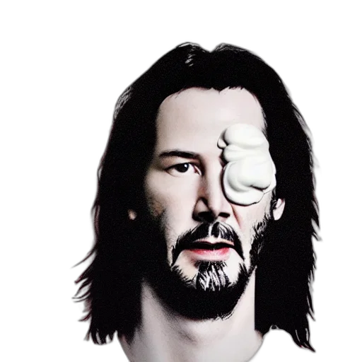 mask, face, robot, hair transparent PNG cut-out