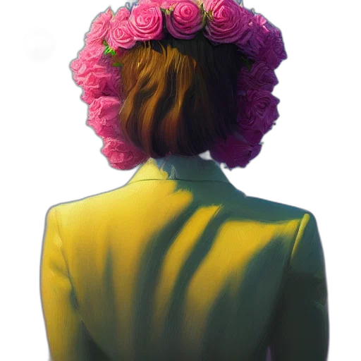 flower, crown, dress, jacket transparent PNG cut-out