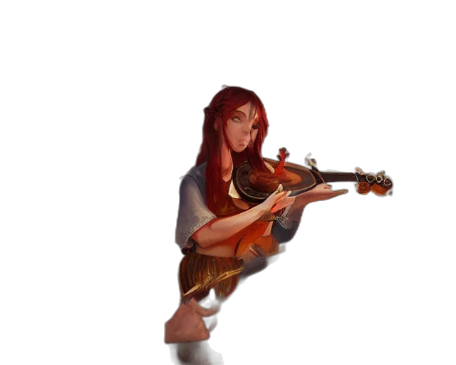 weapon, staff, face, dress transparent PNG cut-out