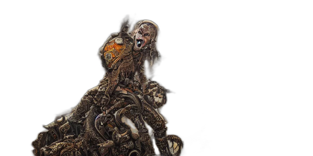 creature, concept art, fantasy art, highly transparent PNG cut-out