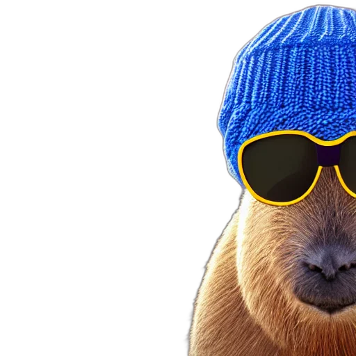 hat, animal, jacket, photorealistic transparent PNG cut-out