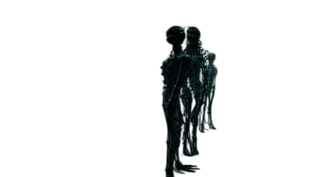 robot, creature, staff, dress transparent PNG cut-out