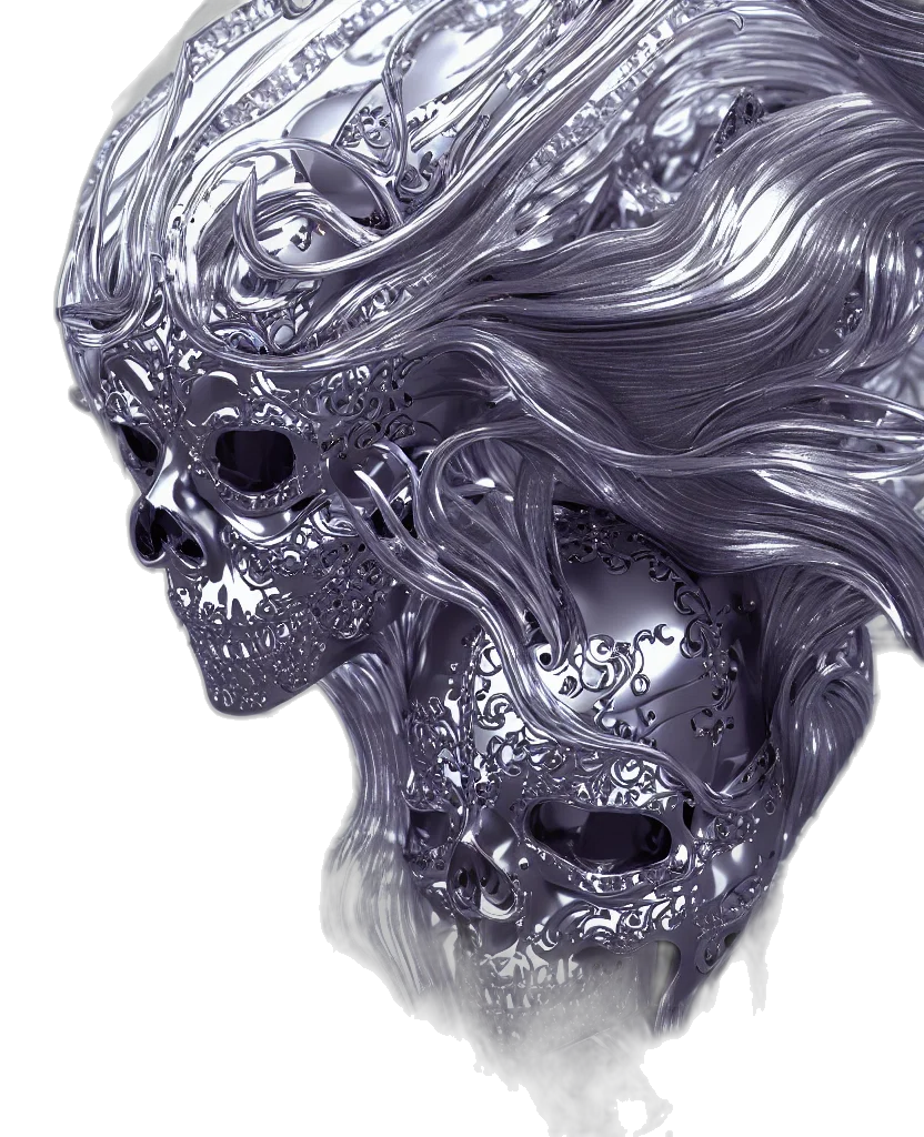 mask, face, hair, creature transparent PNG cut-out