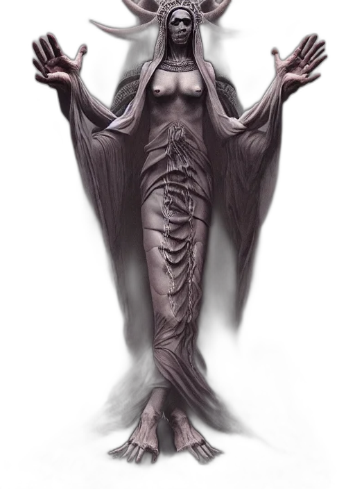 creature, dragon, dress, fantasy art transparent PNG cut-out