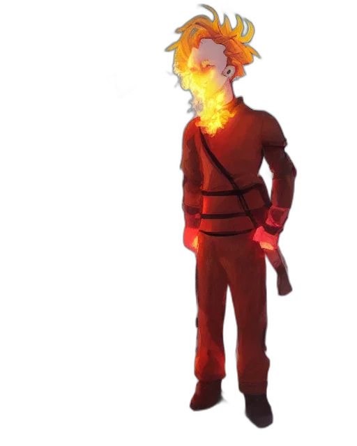 mask, staff, jacket, dragon transparent PNG cut-out